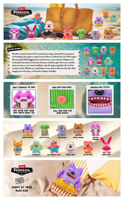 FUGGLER - JUCARIE DE PLUS, 23 CM - CIUDATEII IN VACANTA, DIVERSE MODELE - ZURU