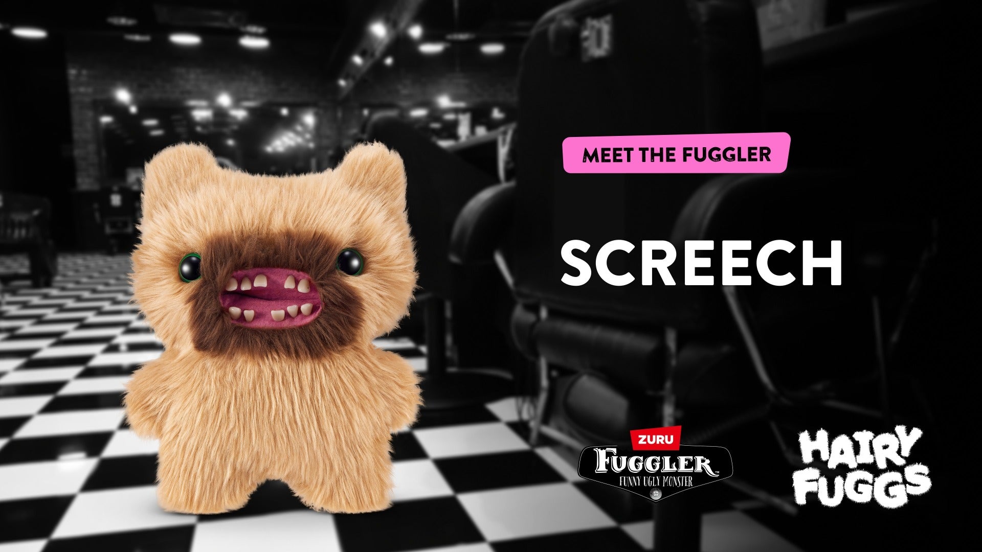 FUGGLER - JUCARIE DE PLUS, 23 CM - CIUDATEII CU PAR, SCREECH - BEARD - BLONDE - ZURU (15727G)