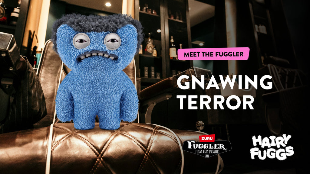 FUGGLER - JUCARIE DE PLUS, 23 CM - CIUDATEII CU PAR, GNAWLING TERROR - WIG- TEAL - ZURU (15727L)