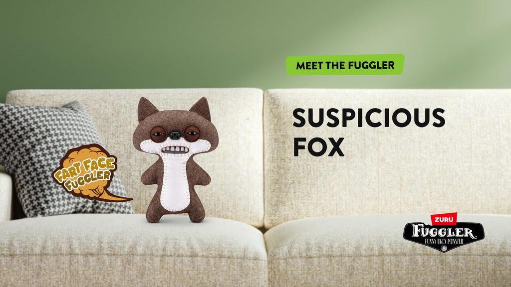 FUGGLER - JUCARIE DE PLUS, 23 CM - CIUDATEII CU FATA DE PART, SUSPICIOUS FOX - CHASE - ZURU (15728D)