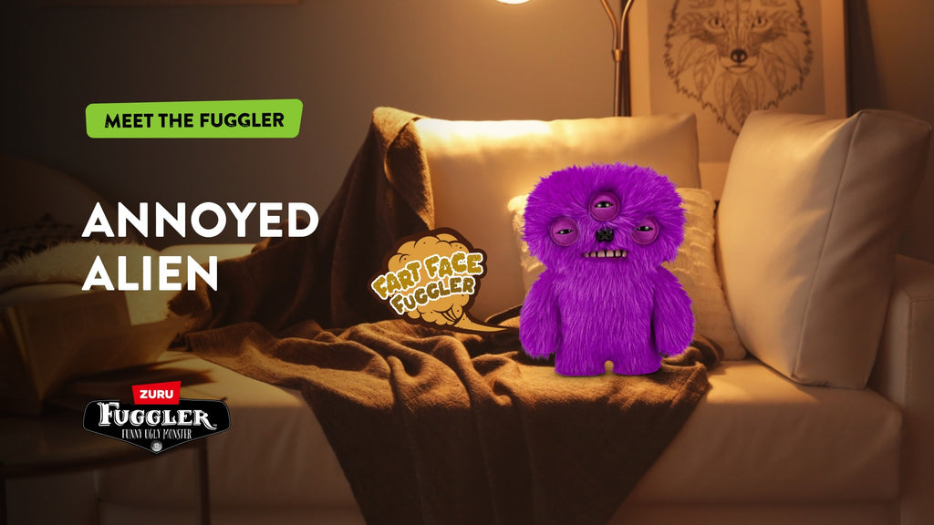 FUGGLER - JUCARIE DE PLUS, 23 CM - CIUDATEII CU FATA DE PART, ALIEN - LONG PILE - ZURU (15728G)