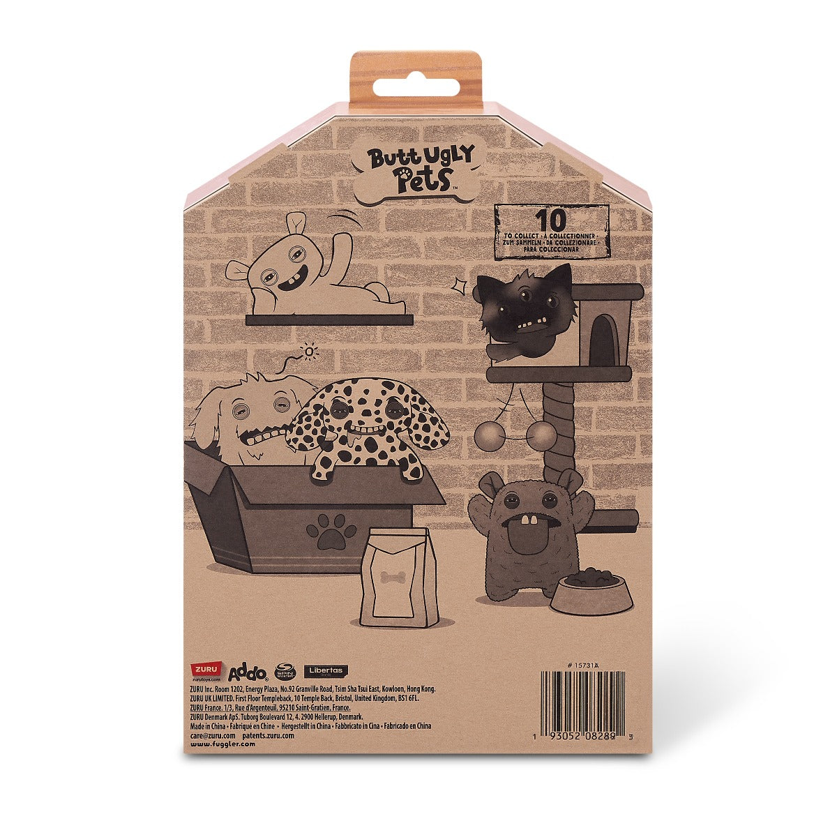 FUGGLER - JUCARIE DE PLUS, 23 CM - CIUDATEII ANIMALE URATELE, COD FATHER - ZURU (15731M)