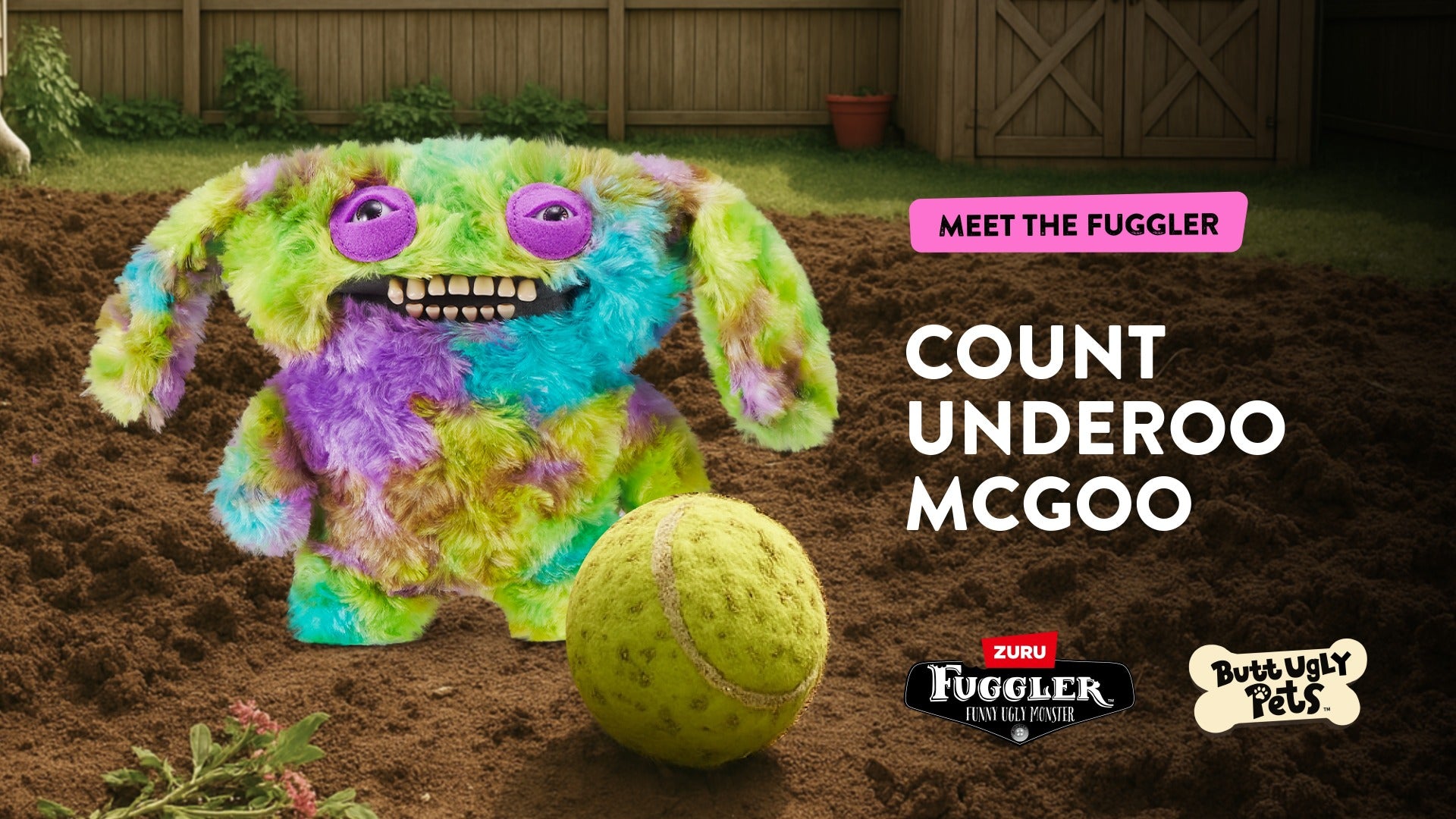 FUGGLER - JUCARIE DE PLUS, 23 CM - CIUDATEII ANIMALE URATELE, COUNT UNDEROO MCGOO - COCKAPOO - ZURU (15731L)