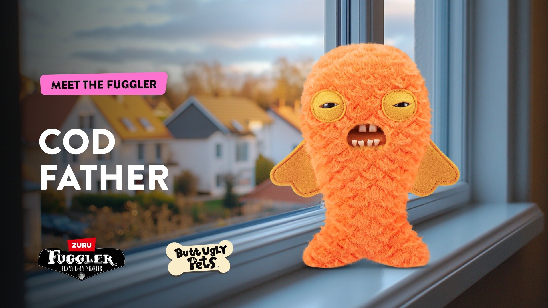 FUGGLER - JUCARIE DE PLUS, 23 CM - CIUDATEII ANIMALE URATELE, COD FATHER - ZURU (15731M)