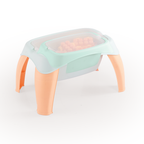 MASUTA ACTIVITATI CU 30 CUBURI DE CONSTRUIT - PASTEL - DOLU (D5211)