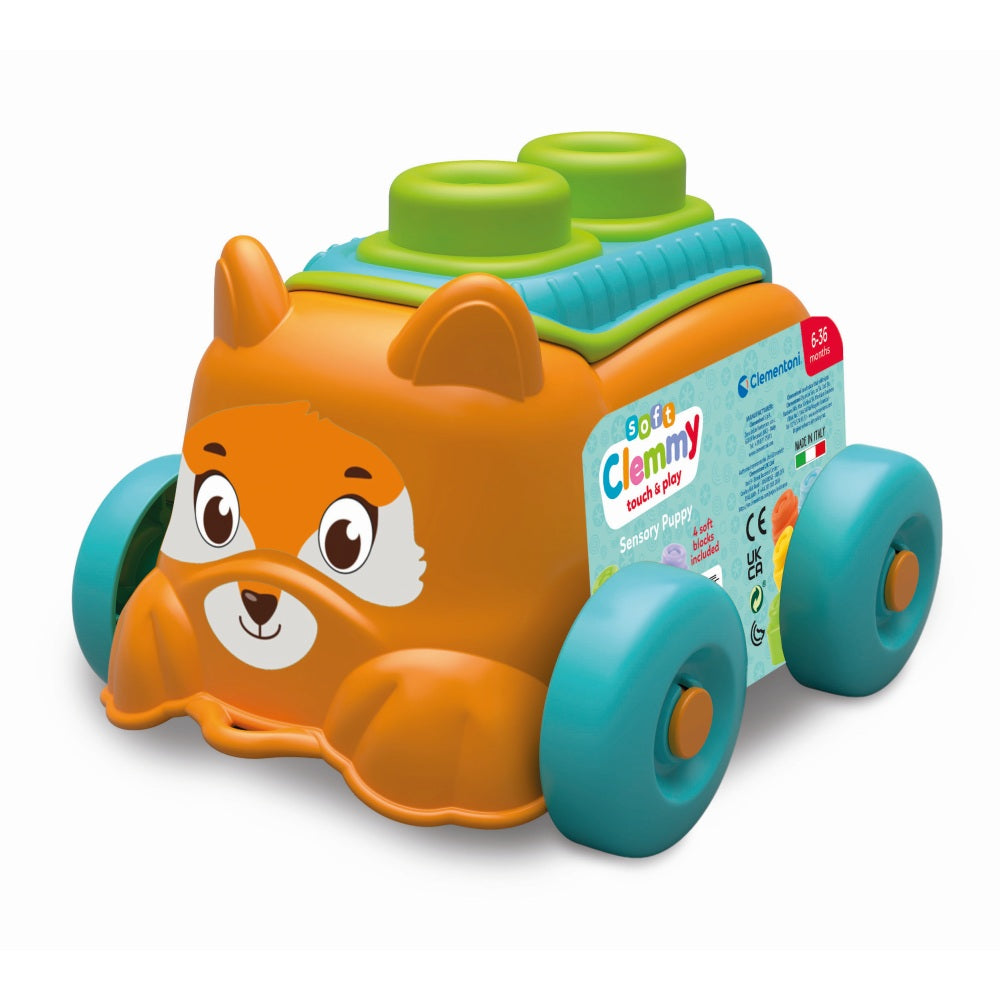 JUCARIE EDUCATIONALA SOFT CLEMMY CATEL PORTOCALIU CU CUBURI MOI - CLEMENTONI (CL17487)