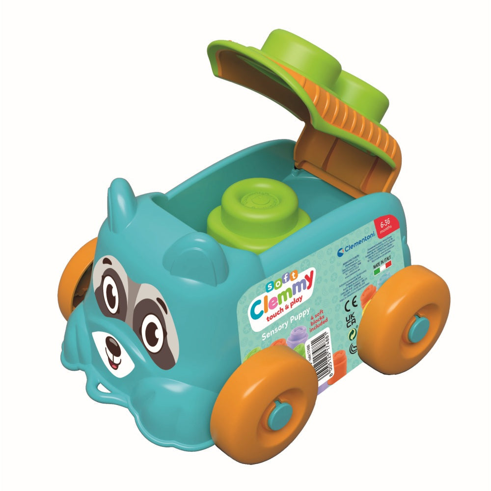 JUCARIE EDUCATIONALA SOFT CLEMMY CATEL ALBASTRU CU CUBURI MOI - CLEMENTONI (CL17488)