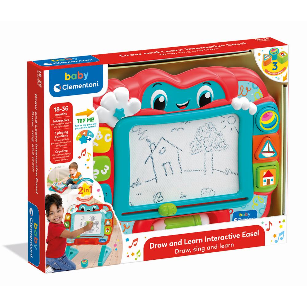 CLEMENTONI - INTERACTIVE DRAWING TABLET WITH SOUNDS AND LIGHTS - CLEMENTONI (CL17489)