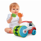 JUCARIE EDUCATIONALA SOFT CLEMMY COMPACTOR DE CUBURI PENTRU DEZVOLTAREA SENZORIALA SI MOTORIE A COPIILOR - CLEMENTONI (CL17495)