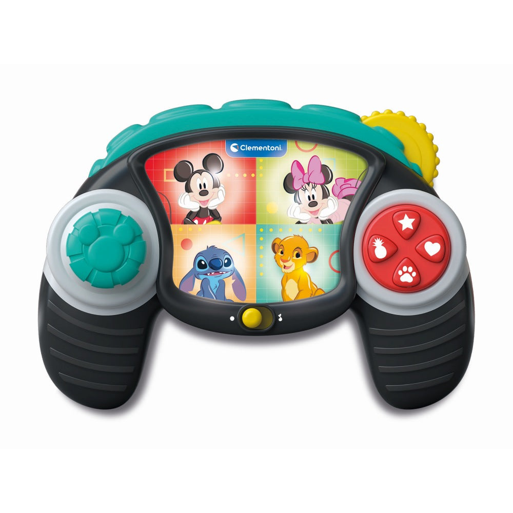 CONTROLER DE JOC DISNEY CU LUMINI SI SUNETE PENTRU DEZVOLTAREA SENZORIALA SI A ABILITATILOR MOTORII FINE - CLEMENTONI (CL17497)