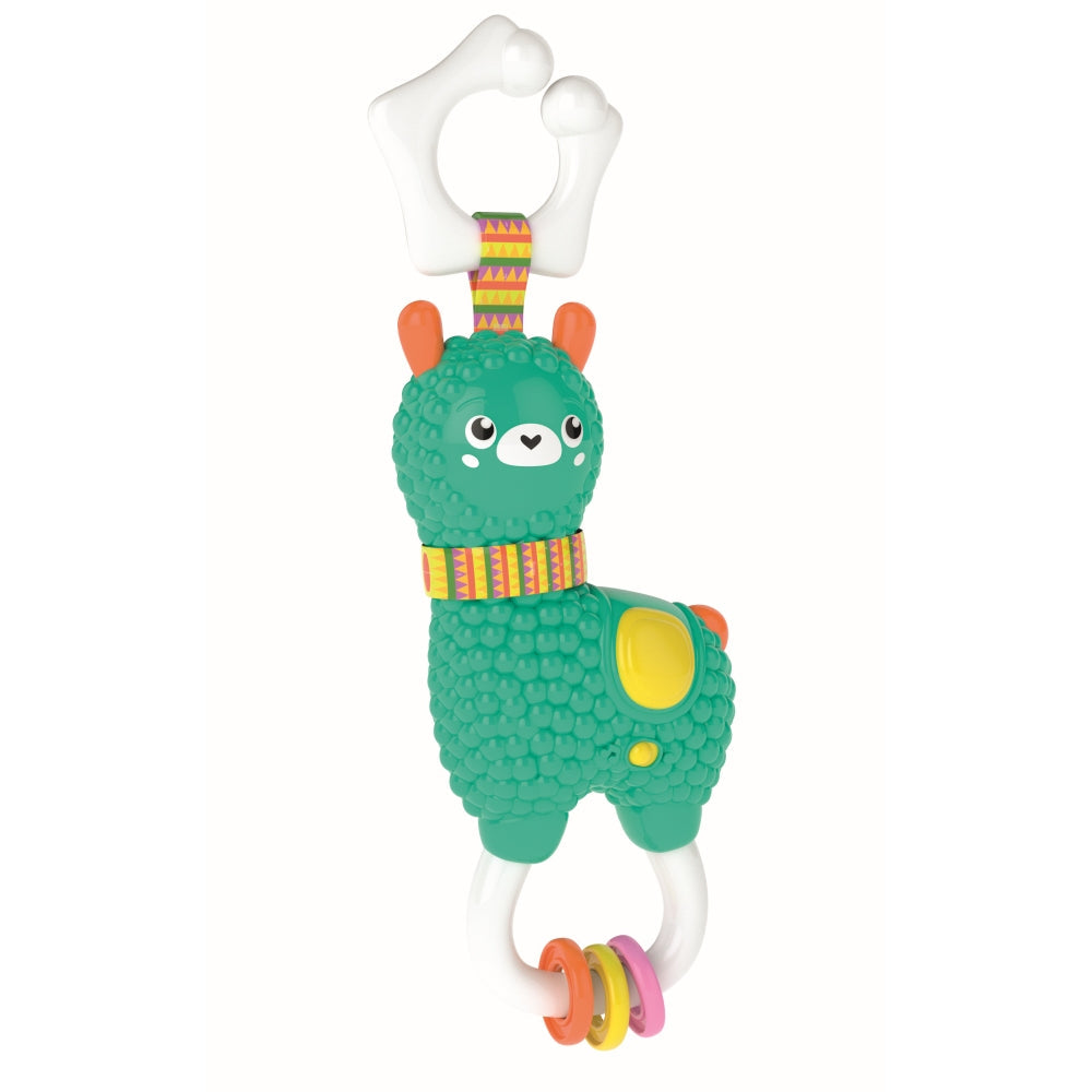 ZORNAITOARE INTERACTIVA ALPACA CU LUMINI SI SUNETE CE CONTRIBUIE LA DEZVOLTAREA MULTISENZORIALA - CLEMENTONI (CL17505)