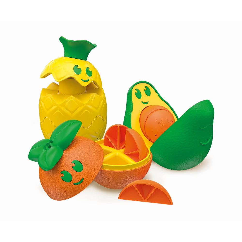 JOC EDUCATIV DE LOGICA FRUCTE COLORATE DIN PLASTIC RECICLAT - CLEMENTONI (CL17512)