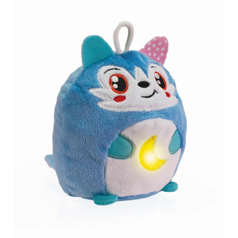 JUCARIE LUP DE PLUS CU LUMINA DE NOAPTE SI SUNETE PENTRU RELAXARE SI SOMN LINISTIT - CLEMENTONI (CL17554)