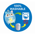 JUCARIE LUP DE PLUS CU LUMINA DE NOAPTE SI SUNETE PENTRU RELAXARE SI SOMN LINISTIT - CLEMENTONI (CL17554)