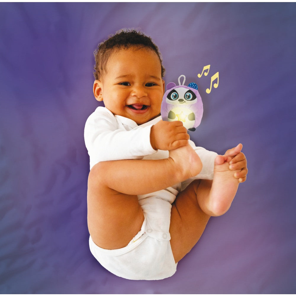 JUCARIE BURSUC DE PLUS CU LUMINA DE NOAPTE SI SUNETE PENTRU RELAXARE SI SOMN LINISTIT - CLEMENTONI (CL17556)