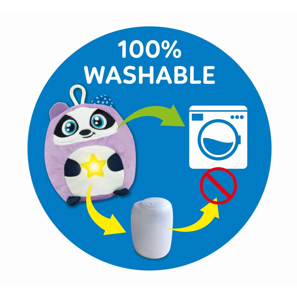 JUCARIE BURSUC DE PLUS CU LUMINA DE NOAPTE SI SUNETE PENTRU RELAXARE SI SOMN LINISTIT - CLEMENTONI (CL17556)