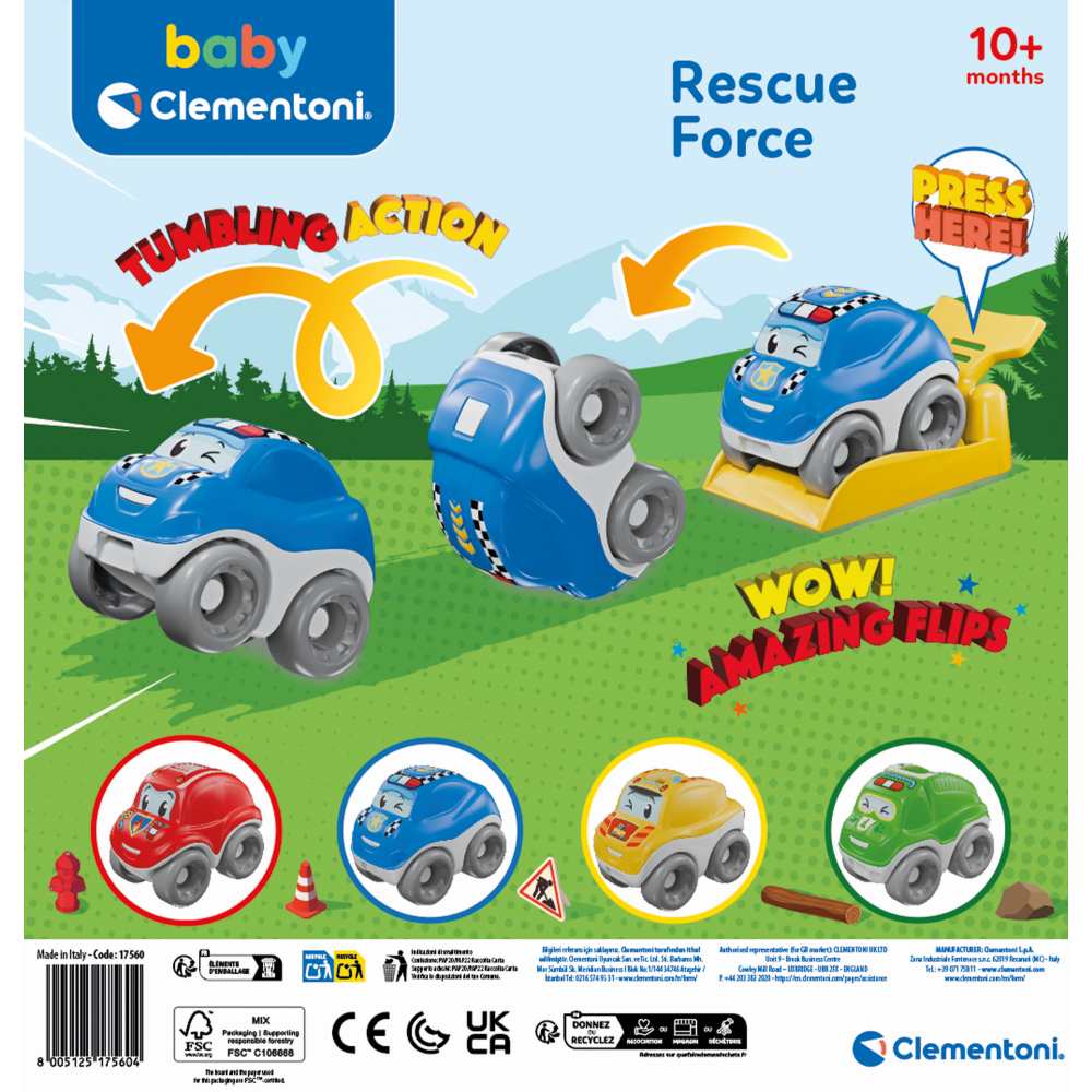 MASINUTE DE ACROBATII PENTRU SALTURI SPECTACULOASE DIVERSE MODELE - CLEMENTONI (CL17560)