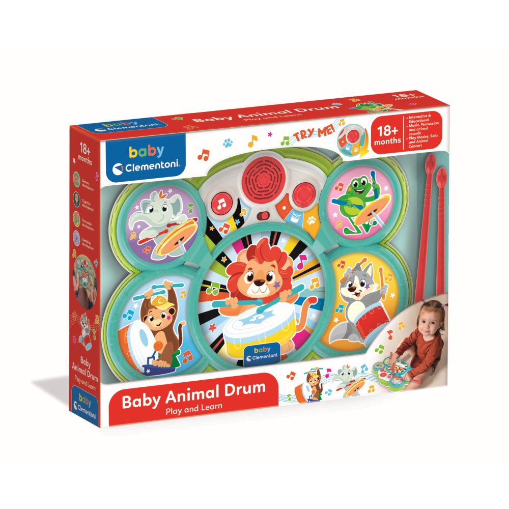 TOBA MUZICALA CU ANIMALUTE SI BUTOANE INTERACTIVE - CLEMENTONI (CL17598)