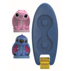 PLACA DE SURF PLUTITOARE CU FIGURINE STITCH SI ANGEL - CLEMENTONI (CL17627)