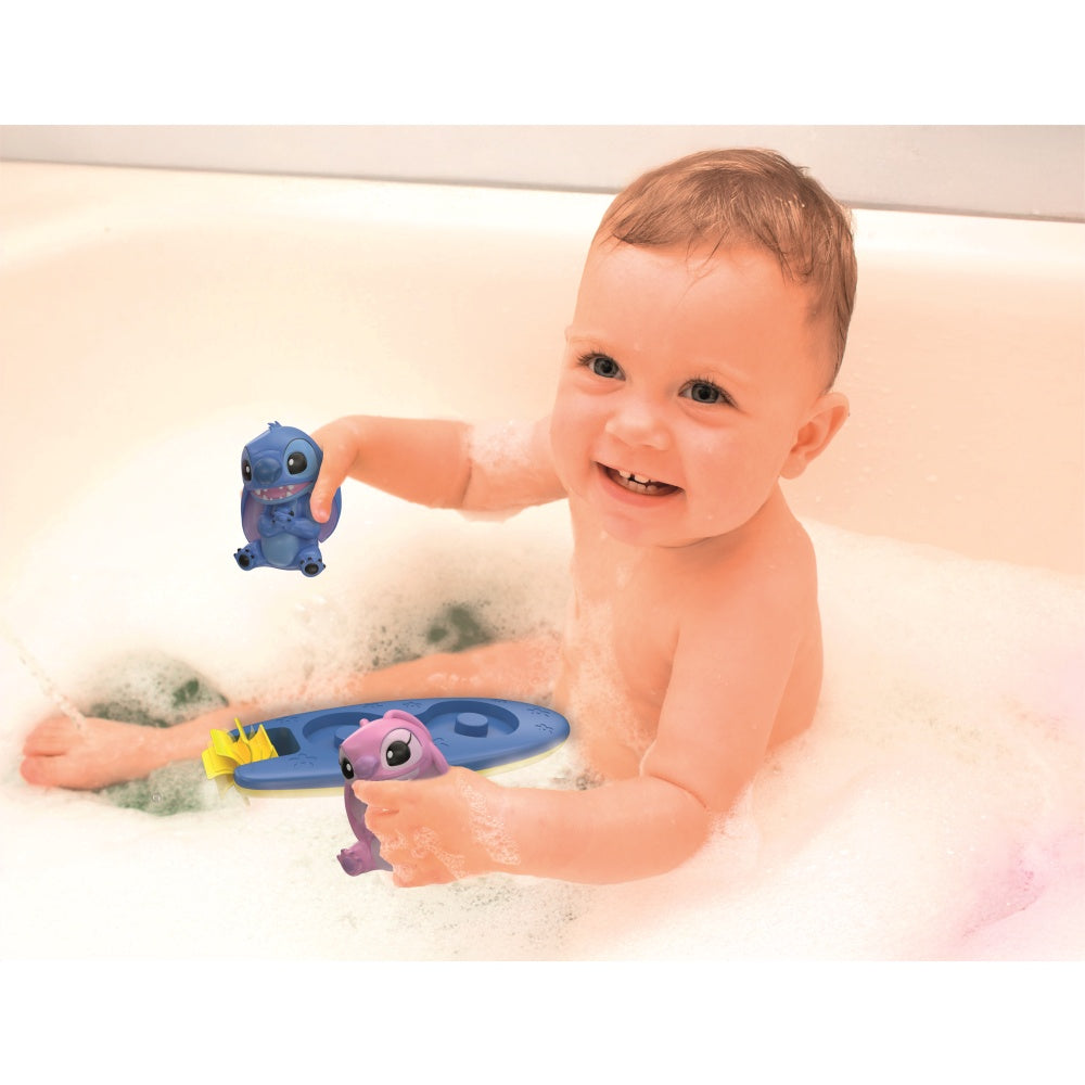 PLACA DE SURF PLUTITOARE CU FIGURINE STITCH SI ANGEL - CLEMENTONI (CL17627)
