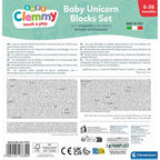 SET DE JOACA EDUCATIONAL SOFT CLEMMY UNICORN CU 10 CUBURI DE CONSTRUCTIE MOI SI LAVABILE - CLEMENTONI (CL17630)