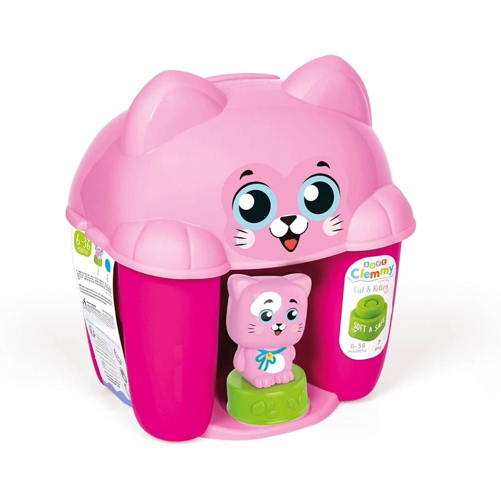 JUCARIE EDUCATIONALA SOFT CLEMMY COS PISICUTA CU CUBURI DE CONSTRUCTIE MOI SI LAVABILE - CLEMENTONI (CL17768)