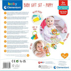 SET CADOU BEBELUSI PENTRU DEZVOLTAREA MULTISENZORIALA CE INCLUDE ZORNAITOARE CATEL CHEI PENTRU DENTITIE SI PATURICA DE CONFORT - CLEMENTONI (CL17804)