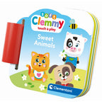 SET DE JOACA EDUCATIONAL SOFT CLEMMY CU ANIMALUTE 6 CUBURI MOI SI CARTICICA - CLEMENTONI (CL17849)