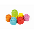 SET DE JOACA EDUCATIONAL SOFT CLEMMY CU ANIMALUTE 6 CUBURI MOI SI CARTICICA - CLEMENTONI (CL17849)