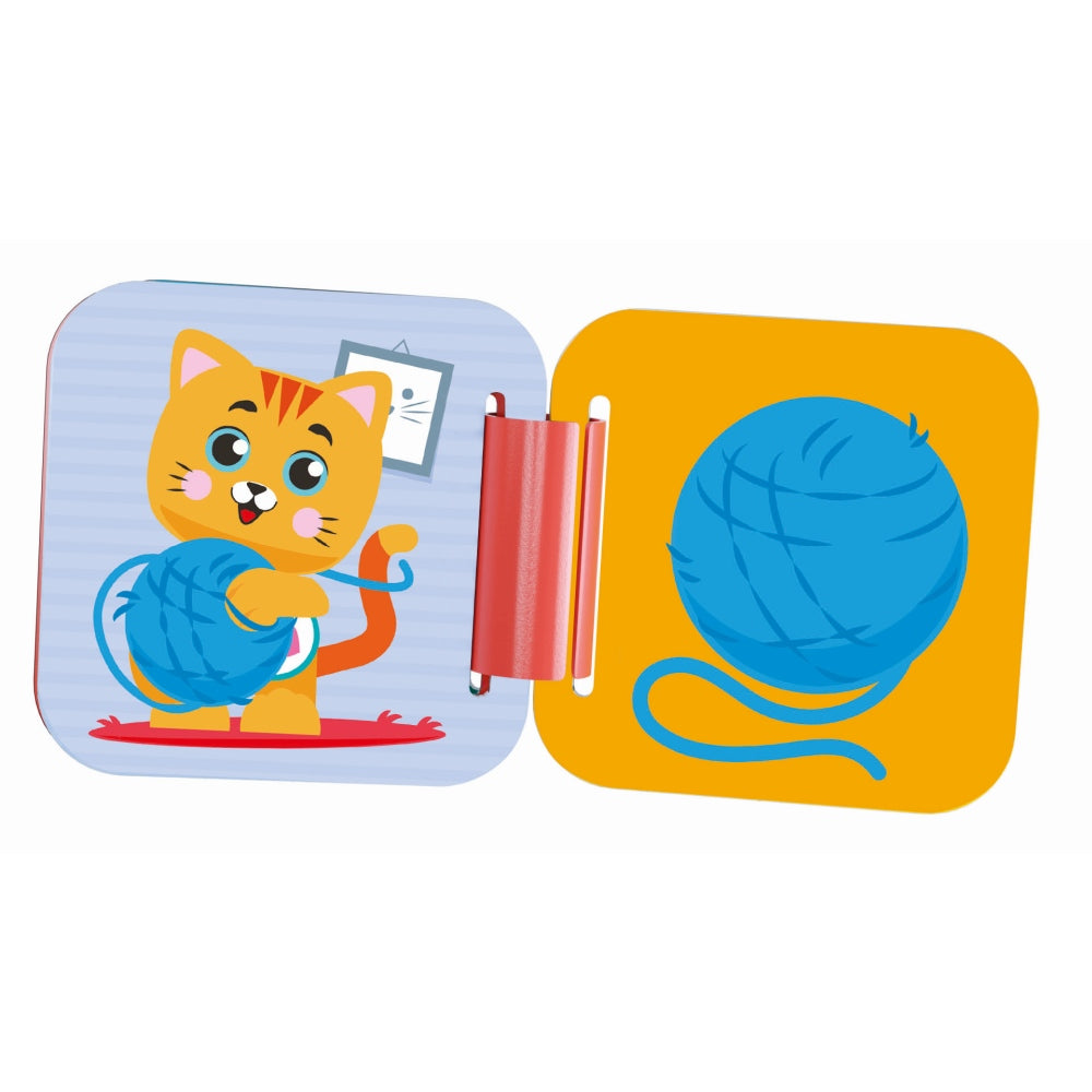 SET DE JOACA EDUCATIONAL SOFT CLEMMY CU ANIMALUTE 6 CUBURI MOI SI CARTICICA - CLEMENTONI (CL17849)
