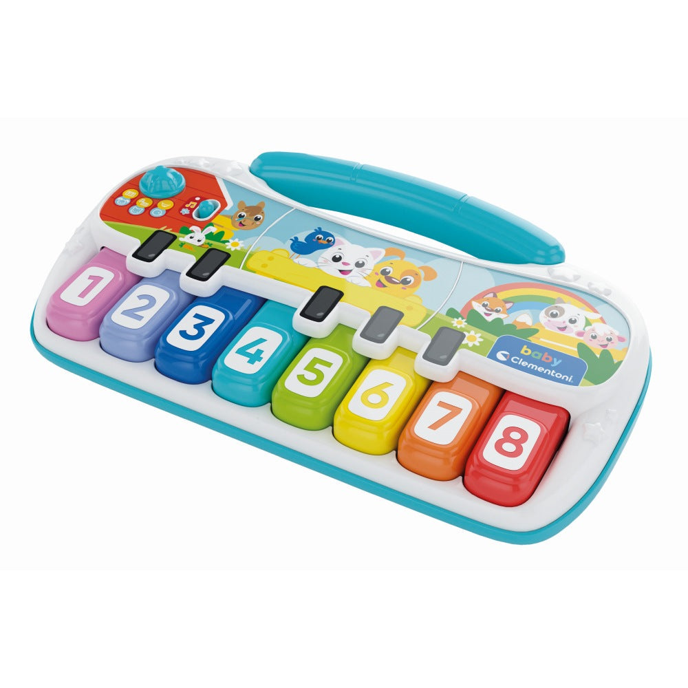 PIAN INTERACTIV CU 8 NOTE MUZICALE CE AJUTA COPIII SA DESCOPERE MUZICA INTR-UN MOD INTUITIV - CLEMENTONI (CL17901)