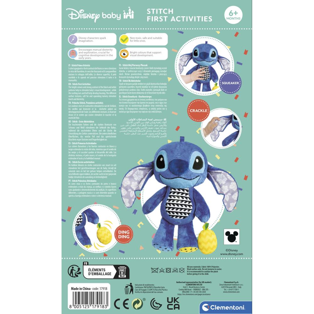 PLUS DISNEY STITCH PENTRU DEZVOLTAREA SENZORIALA CE SE POATE AGATA LA CARUT SAU PATUT - CLEMENTONI (CL17918)
