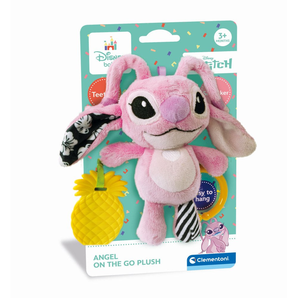 JUCARIE SENZORIALA PLUS DISNEY STITCH ANGEL CU ZORNAITOARE PENTRU DEZVOLTAREA SIMTURILOR - CLEMENTONI (CL17937)