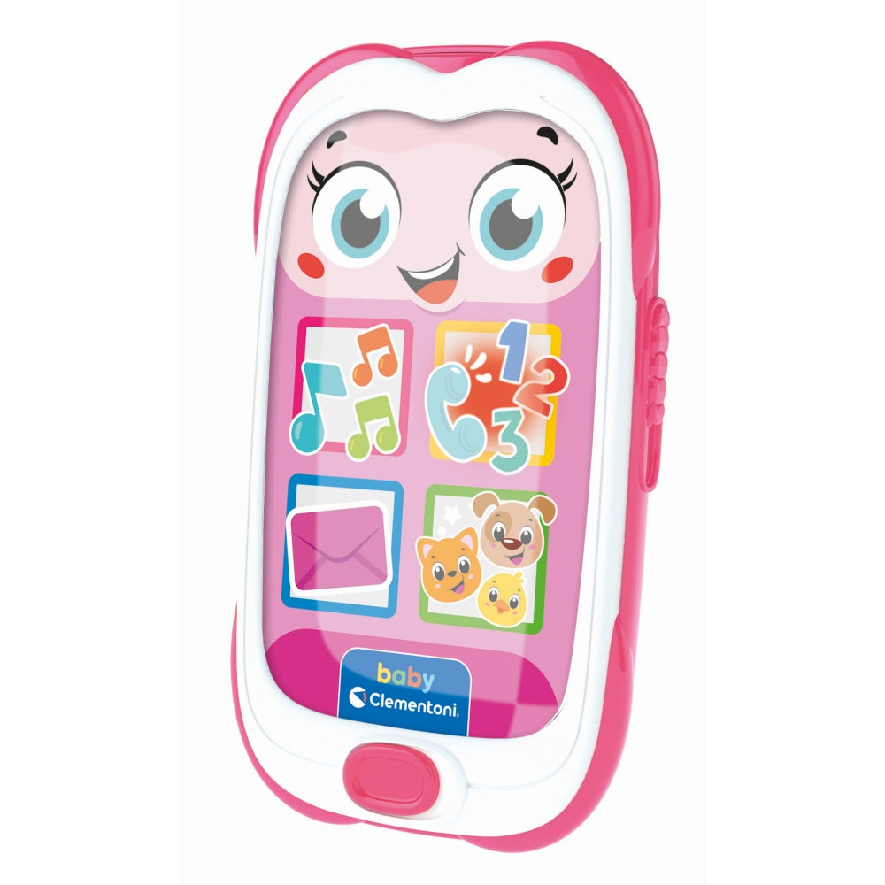 SMARTPHONE ROZ INTERACTIV CU MULTE EFECTE DE SUNET - CLEMENTONI (CL17939)