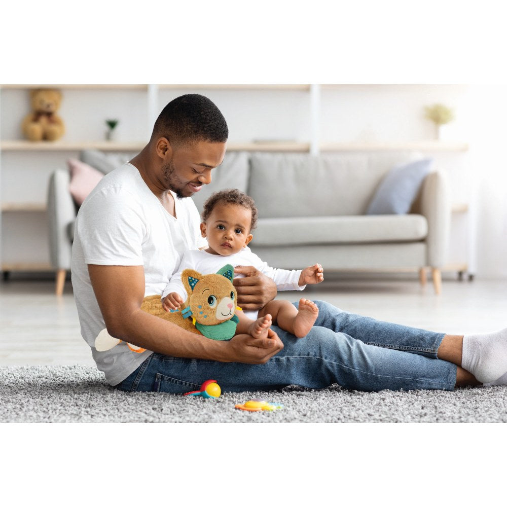 PISICUTA DE PLUS CU MELODII SI VIBRATII CE IMITA TORSUL PENTRU RELAXARE SI SOMN LINISTIT - CLEMENTONI (CL17969)