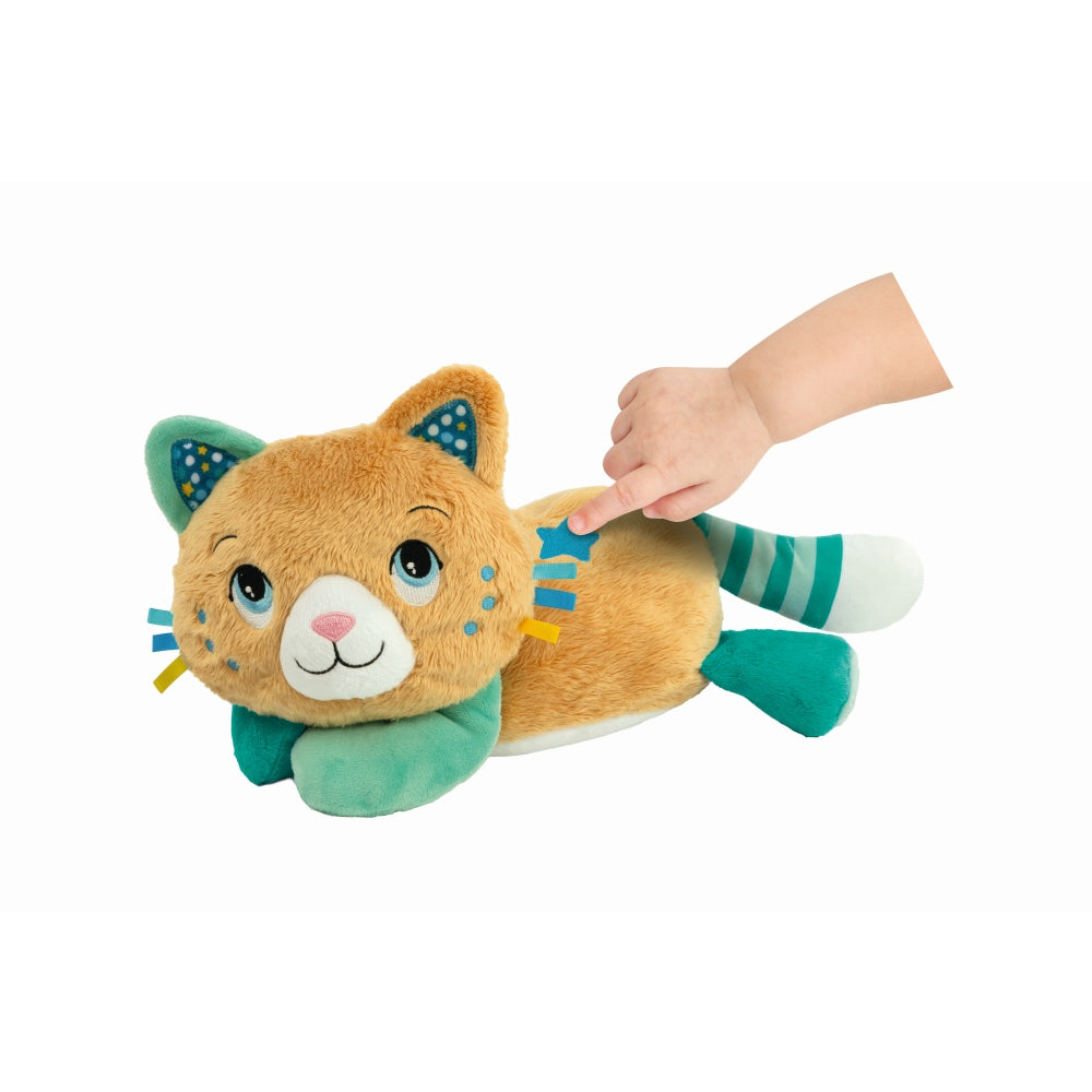 PISICUTA DE PLUS CU MELODII SI VIBRATII CE IMITA TORSUL PENTRU RELAXARE SI SOMN LINISTIT - CLEMENTONI (CL17969)