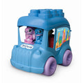 Jucarie educationala Soft Clemmy autobuz Disney Stitch cu 2 figurine si 6 cuburi moi si lavabile