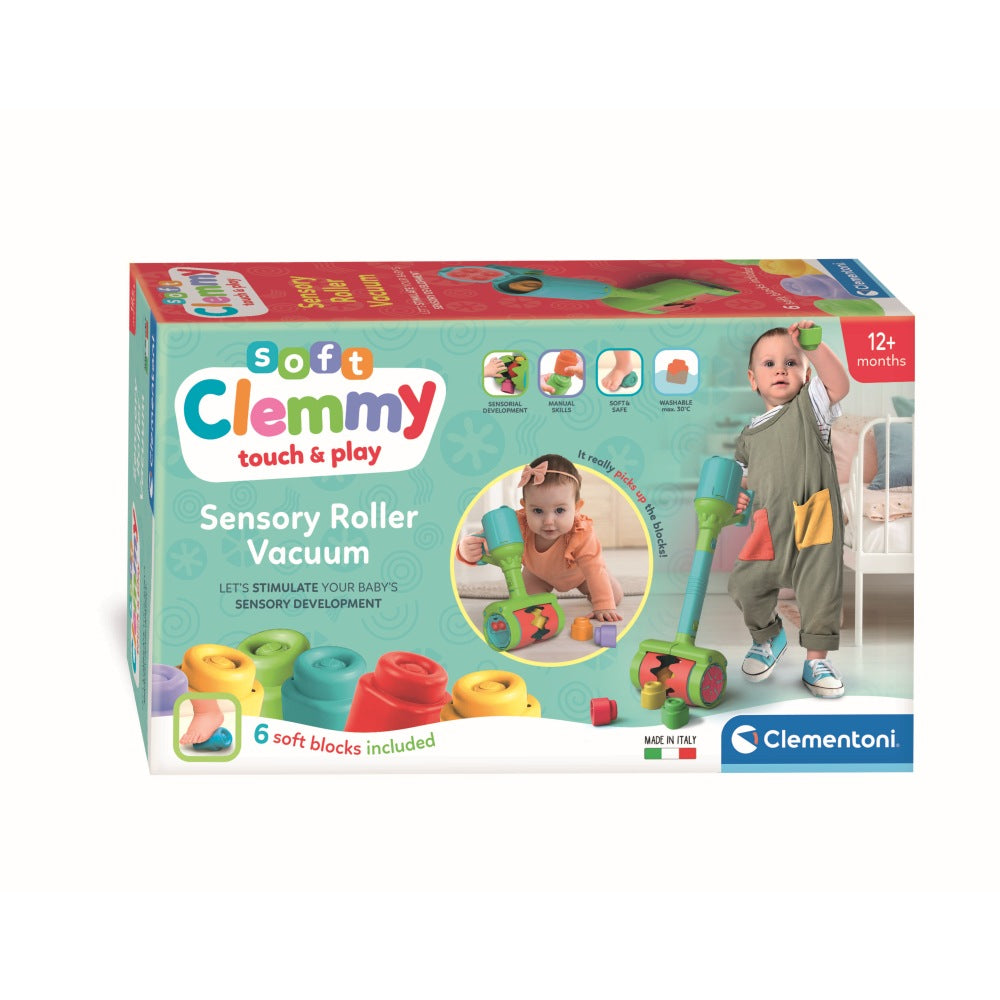 JUCARIE EDUCATIONALA SOFT CLEMMY ASPIRATOR PENTRU DEZVOLTAREA SENZORIALA SI MOTORIE A COPIILOR - CLEMENTONI (CL17975)