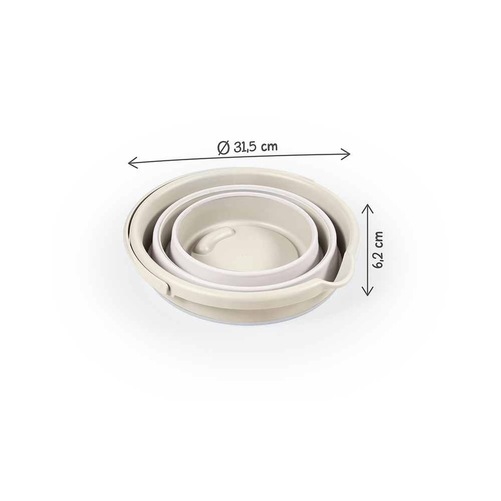 SET 3 IN 1 CU CADITA PLIABILA - DIVERSE CULORI - DOLU NUVE (D7272)