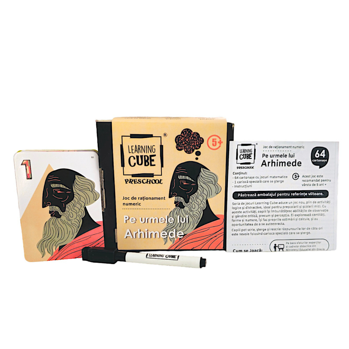 MATHEMATICS GAME LEARNING CUBE® - IN THE FOOTSTEPS OF ARCHIMEDES - K-TOYZ (LC-033)