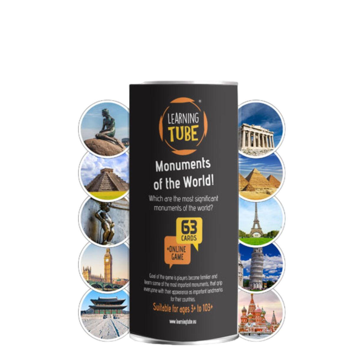 LEARNING TUBE® GAME - WORLD MONUMENTS - K-TOYZ (LT-011)