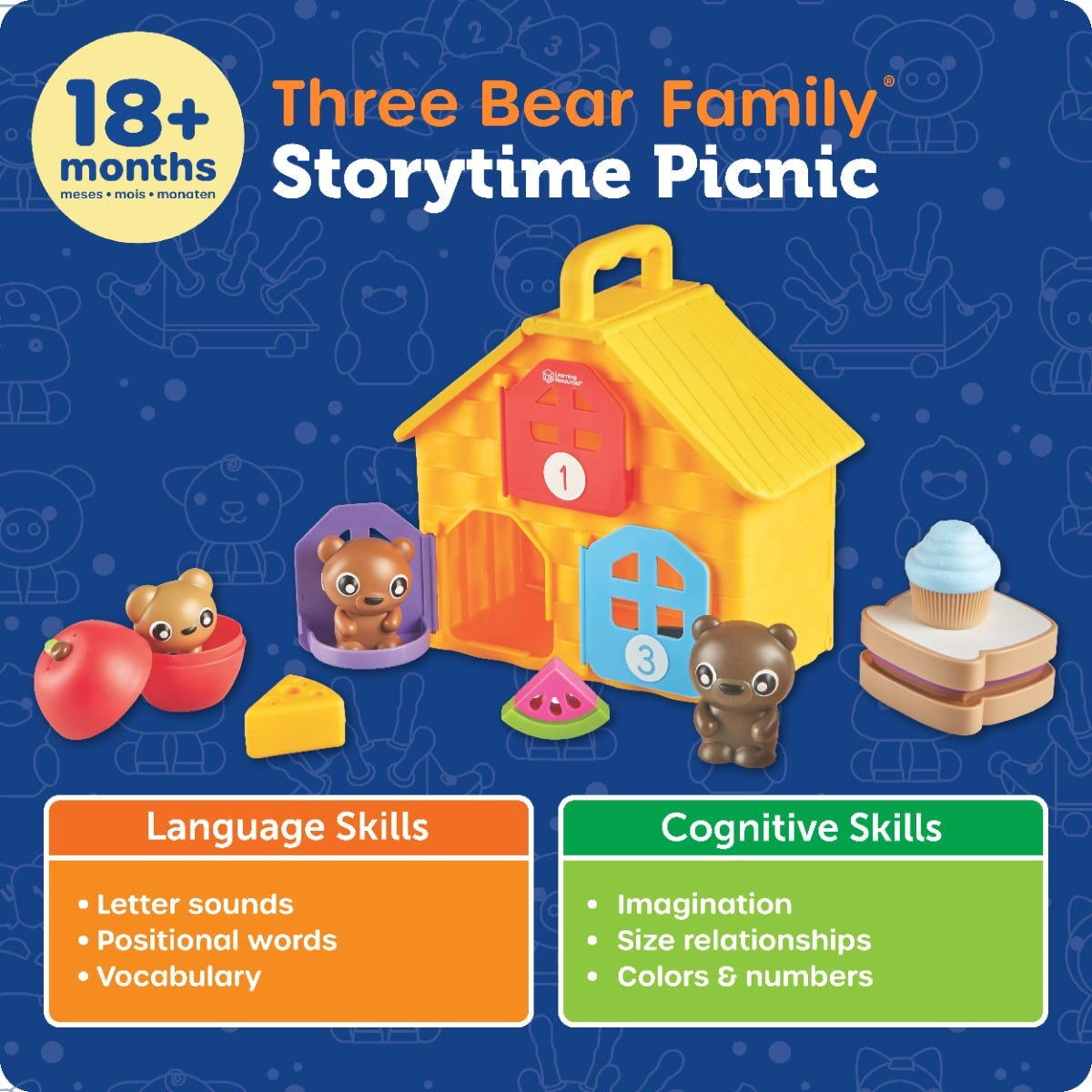 JOC MONTESSORI - PICNIC CU FAMILIA DE URSULETI - LEARNING RESOURCES (LER9806)