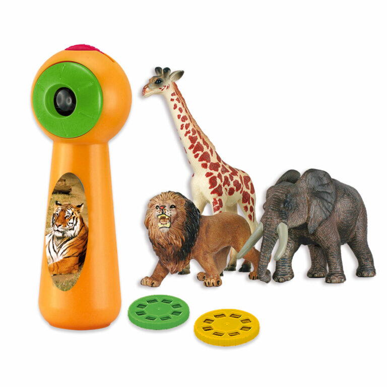 SET PROIECTOR TIP LANTERNA & 3 FIGURINE - ANIMALUTE - AMBO FUNTAMIN (AF6305WW)