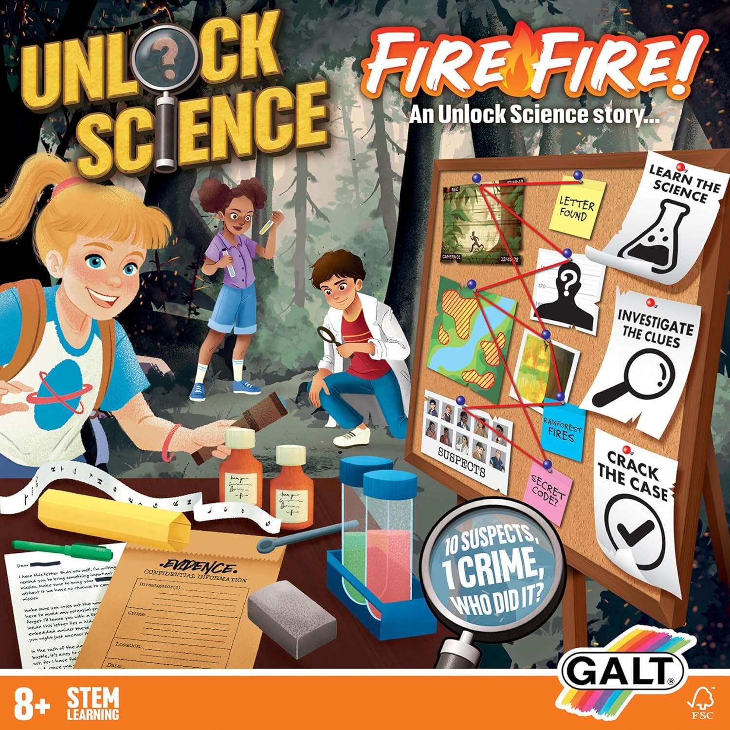 SET EXPERIMENTE UNLOCK SCIENCE: INCENDIUL DIN JUNGLA - GALT (1150400310)