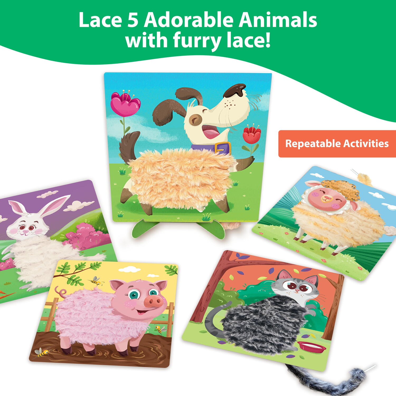 ARTA CU SIRETURI PUFOASE - ANIMALUTE HAIOASE - CHALK AND CHUCKLES (CCPPL120)