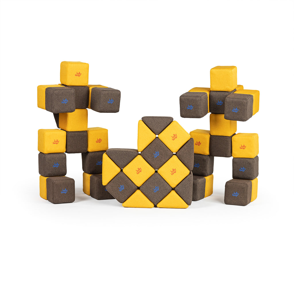 MEDIUM SET - 50 SOFT MAGNETIC BLOCKS - 1-99 YEARS - JOLLYHEAP