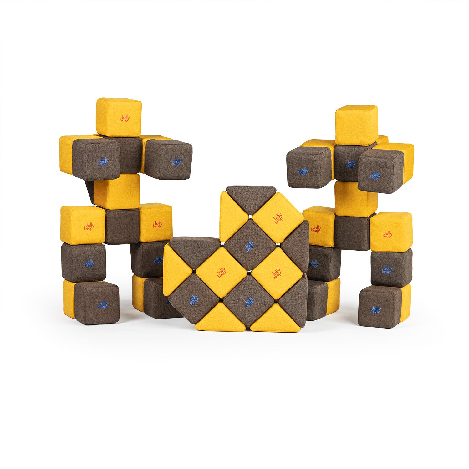 MEDIUM SET - 50 SOFT MAGNETIC BLOCKS - 1-99 YEARS - JOLLYHEAP