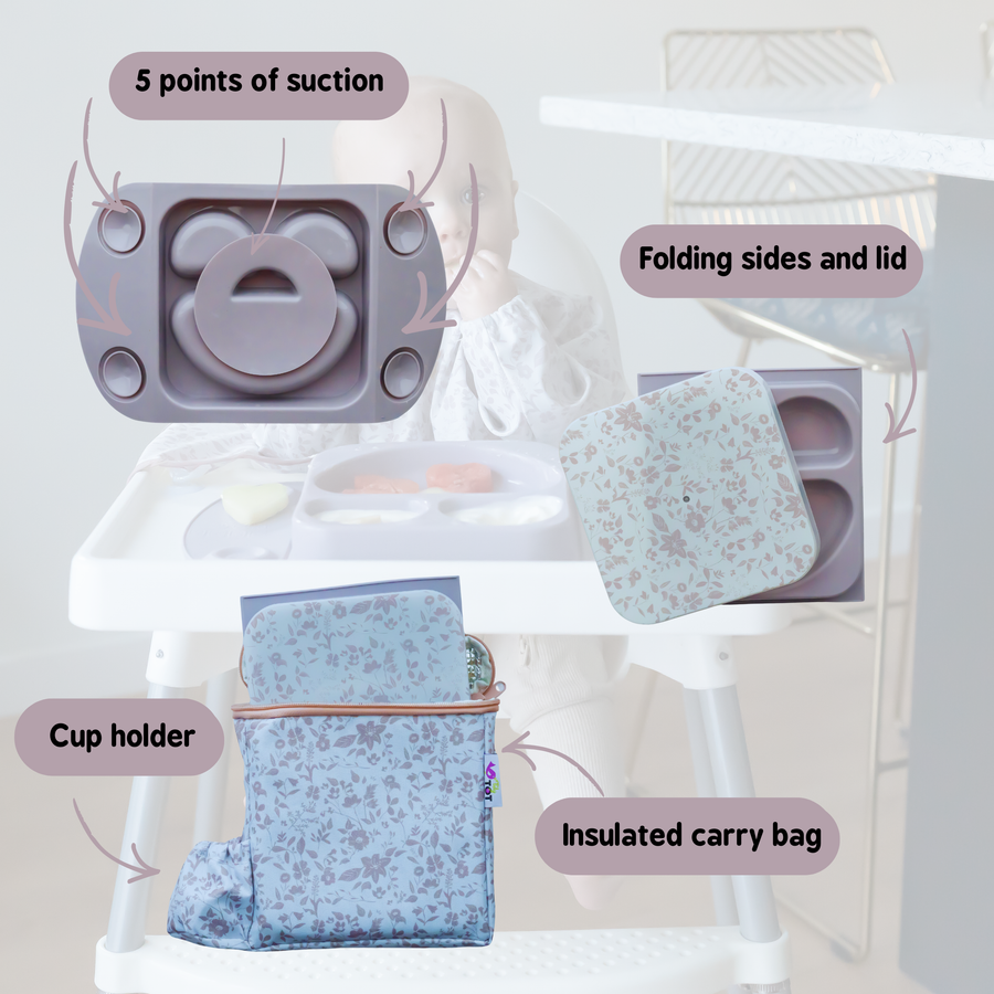 SET PREMIUM DIVERSIFICARE - FLEUR JARDIN (SAND/MAUVE) - TIDY TOT (WBFJRO)