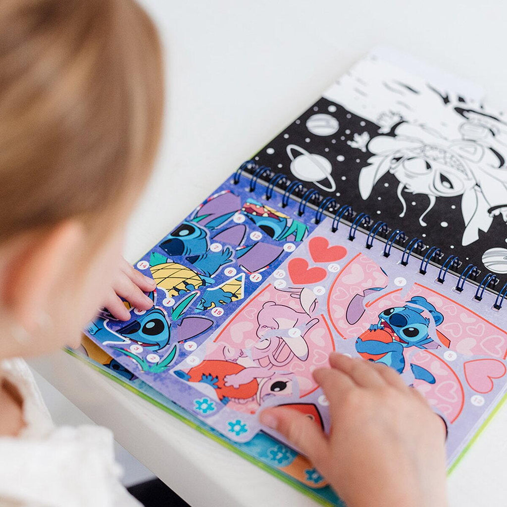 COLORING BOOK &amp; PAINT BY NUMBERS - STITCH - TOTUM (TT700123)