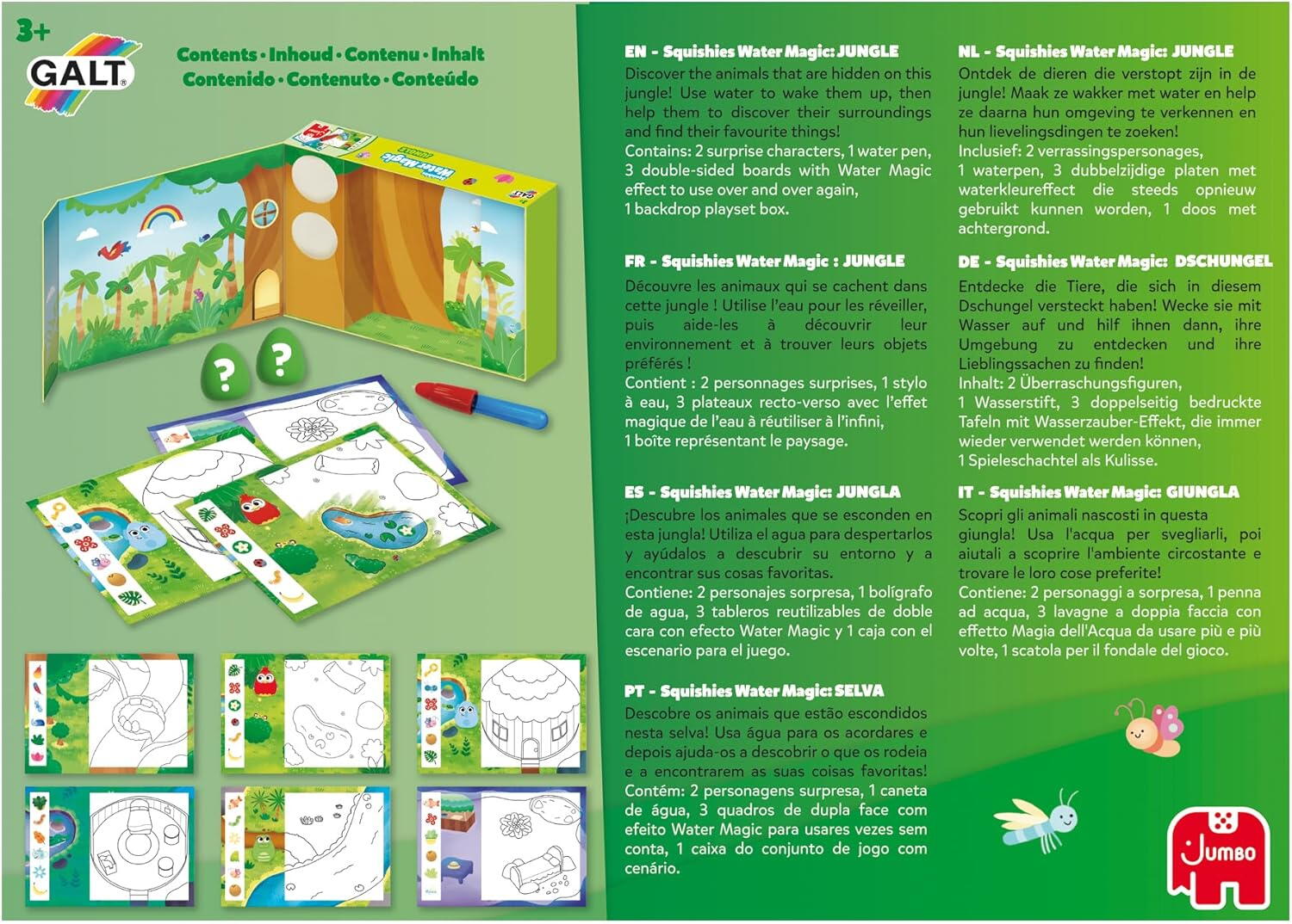 SET WATER MAGIC DE COLORAT: IN JUNGLA CU SQUISHIES - GALT (1110100425)